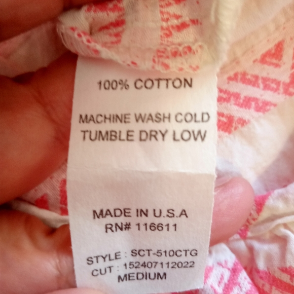 Women's Tank top Sleeveless Blouse Médium 100%Cotton - Picture 4 of 7